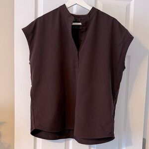 Figs Espresso Rafaela- Oversized Scrub Top